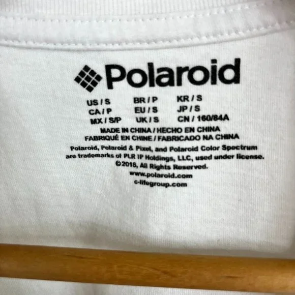 Polaroid VTG Logo Cropped Baby Doll Tee Shirt - Picture 4 of 4